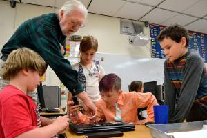 Third-grader joins computer group, helps start school club