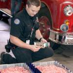 Firefighters collect donations in Port Angeles, Sequim