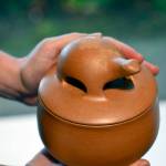 Christine McHorses Turtle Bowl will go up for bid during a special Port Angeles Fine Arts Center silent auction Thursday through Saturday. (Diane Urbani de la Paz/for Peninsula Daily News)