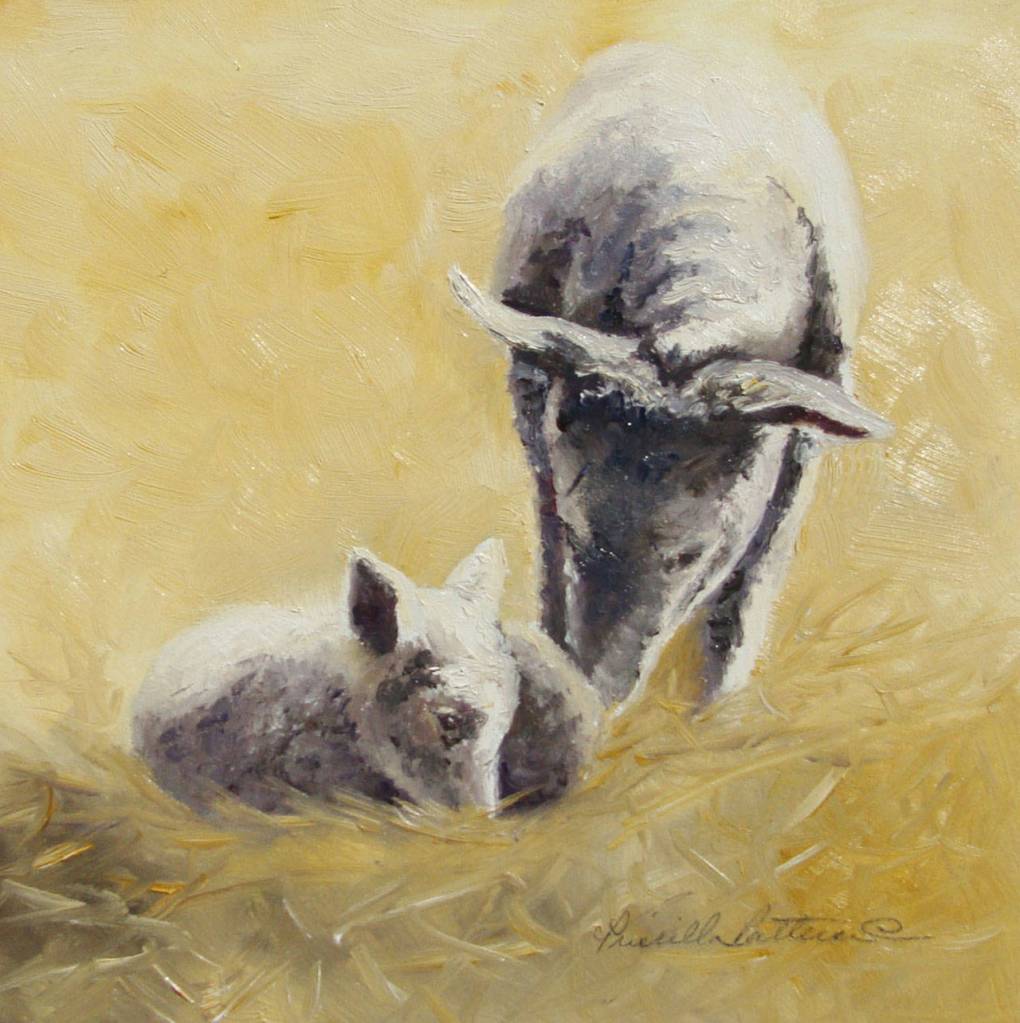 Little Lamb by Priscilla Patterson will be shown during First Friday Art Walk at Blue Whole Gallery in Sequim.