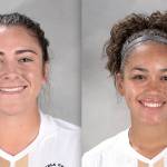 Peninsula Colleges Samantha Guzman, left and Halle Watson.