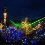 Thousands of miniature lights adorn the trees and shrubs surrounding 7 Cedars Casino in Blyn. (Keith Thorpe/Peninsula Daily News)