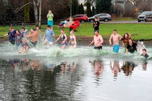 PHOTO: Lake Pleasant polar plunge starts new year on West End