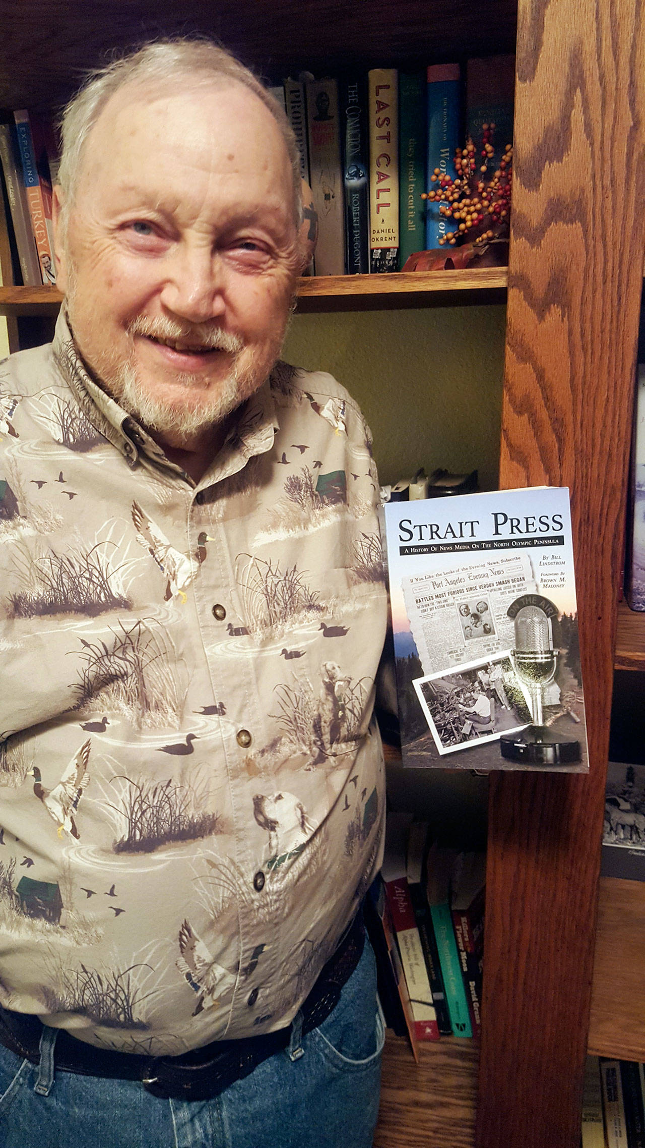 Bill Lindstrom, former news editor of Peninsula Daily News, will be featured in two panel discussions Thursday at Peninsula College for his new book Strait Press: A History Of News Media On The North Olympic Peninsula. (Sandra Crowell)