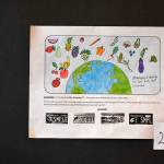 Fruits and vegetables circling the Earth was the winning design for a special-issue license plate competition focusing on diabetes prevention. Amelia Rose Kauzlarich, an eighth-grader at Blue Heron Middle School, said she entered the contest because diabetes has been part of her family. (Jeannie McMacken/Peninsula Daily News)