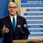 Gov. Jay Inslees proposal of a $54.4 billion state budget would include a capital gains tax expected to raise $975 million in revenue in 2021. (The Associated Press)
