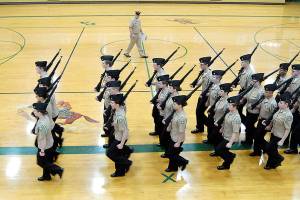 PHOTO: Drilling in the basics at ROTC competition in Port Angeles
