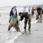 Lonnie Archibald/for Peninsula Daily News                                Kalaloch clam diggers are pictured in March 2010.