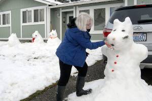 Snow melting, but more — a little more — expected