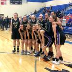 Sequim pulled off an epic comeback Friday night to advance to the Class 2A State Tournament, going on a 28-0 to close out the contest and win 54-44 The Wolves trailed 44-26 with a little over three minutes left in the third quarter and 44-33 entering the fourth quarter.                                Michael Carman/Peninsula Daily News