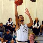 Kevin Baker was a solid, efficient player for Peninsula College two years ago. Now, he is a big star for Green River College, who the Pirates will face in the opening round of the NWAC Tournament on Thursday. (Keith Thorpe/Peninsula Daily News)