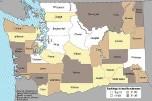 Peninsula not best, not worst in health rankings