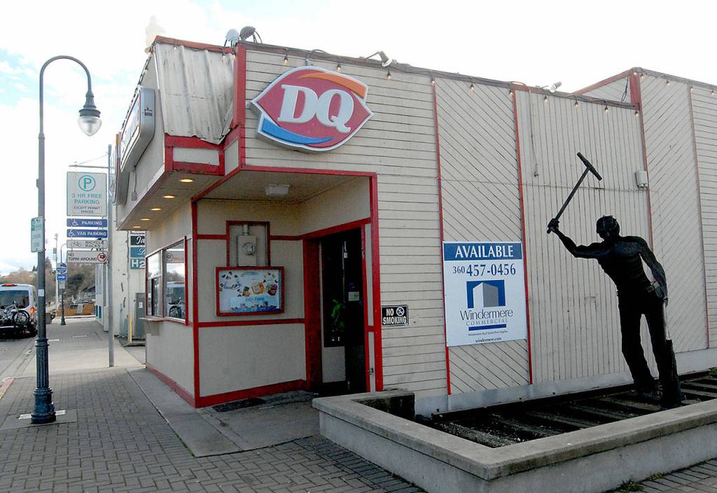 The Port Angeles Dairy Queen closed for business on Tuesday at its Railroad Avenue location. (Keith Thorpe/Peninsula Daily News)