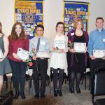 Recipients of the 2018 Kiwanis Teen Leaders Awards, from left, are Tyler Nelson, Sophia Breithaupt, Skylar Stekly, Jason Kunz, Haley Morrison, Ella Ashford, Dylan Tracer, Callay Boire-Shedd and Ava Amos.