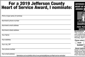 Jefferson County Heart of Service award nominations due Monday