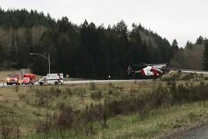 Port Angeles man airlifted after Jefferson County wreck
