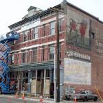 Fred Lewis Building in Port Townsend getting repairs