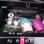 Authorities say they found drugs and drug paraphernalia in a lock box in Baylee B. Nelsons truck. (Clallam County Sheriffs Office)