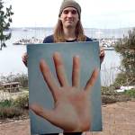 Old Alcohol Plant sous chef Elijah Berry will show oil paintings at the the show that opens today.