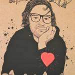 A poster created in honor of Jarrod Paul Bramson is seen at a memorial gathering for him Saturday in Port Townsend. (Diane Urbani de la Paz/for Peninsula Daily News)