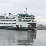 The ferry that runs between Port Townsend and Coupeville enters Keystone Harbor on April 22. (Jessie Stensland / Whidbey News-Times)