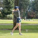 George Fox Athletics                                Sequims Alex McMenamin recently finished second individually at the Northwest Conference Championship at Wine Valley Golf Course in Walla Walla.