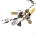 Kathy Van Kleecks urban primitive jewelry and talismans will be on display during Gallery Walk.