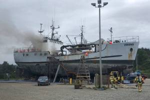 PHOTO: Boat avoids damage in Port Townsend fire