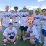 Port Angeles Lefties host family coordinator and host Roxi Baxley (back row, fourth from left) with 2018 Lefties back row, from left, Cameron Allie, Jason Diccochea, Alex Jemal, Baxley, Tristan Hanoian, Avery Santos and front, Tyler Decker and Thomas Rouee.