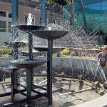 PHOTO: Filling the fountain heralds summer in Port Angeles