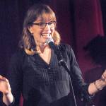 Storyteller Rachel Muller of Ladysmith, B.C., spins a yarn for Port Angeles school children in a performance at the Little Theater at Peninsula College in Port Angeles. (Keith Thorpe/Peninsula Daily News)