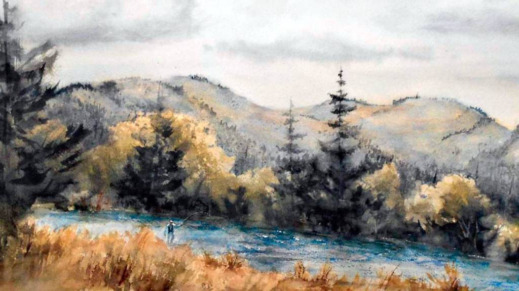 Work by watercolorist David Chastain will be exhibited at The Landing Artists Studio during Saturdays art walk in Port Angeles.