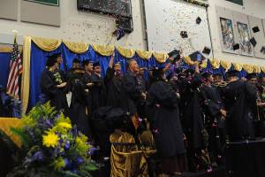 PHOTO: Forks High School students celebrate starting new chapter