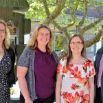 Roosevelt Elementary Principal Michelle Olsen, Vice Principal Jennifer VanDeWege, Kathryn Hartman and Superintendent Marty Brewer. (Patsene Dashiell/Port Angeles School District)