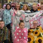 Stevens Middle School students donate 65 Project Linus blankets