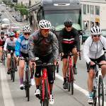 Cyclists ride up to Hurricane Ridge on Canada Day