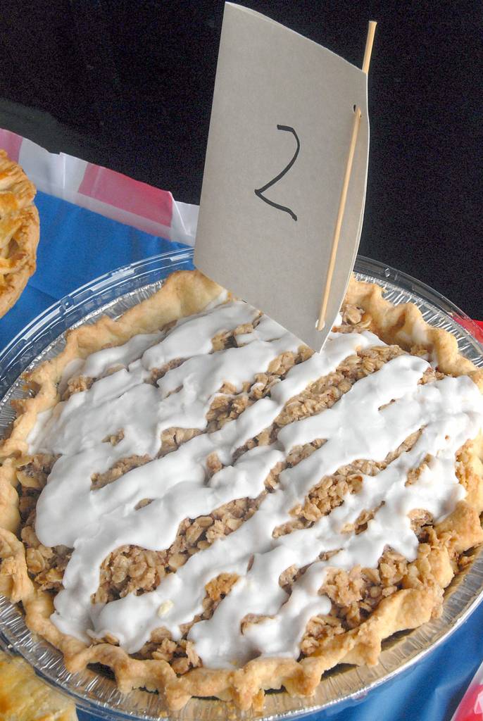 A pie awaits judging during Thursdays pie contest in Port Angeles. (Keith Thorpe/Peninsula Daily News)