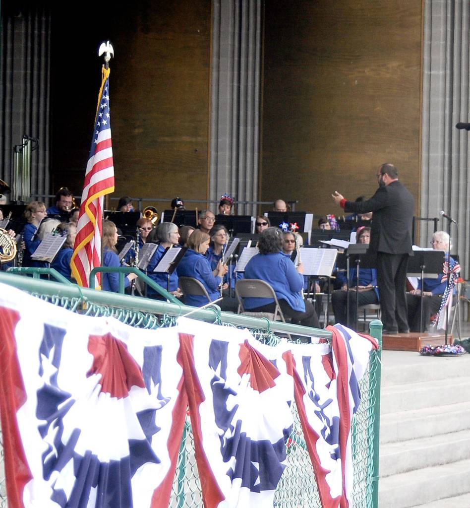 The Sequim City Band performs its annual Patriotic 4th concert Thursday at the James Center for the Performing Arts in Sequim. (Michael Dashiell/Olympic Peninsula News Group)