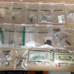 The Sheriffs Office said that a traffic stop yielded 96.9 grams of heroin, 2.8 grams of cocaine, 15.4 grams of methamphetamine and $1,367 in cash. (Clallam County Sheriffs Office)