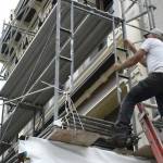 PHOTO: Building upwrapped in downtown Port Townsend