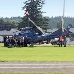 A LifeFlight helicopter on display at the Touch-A-Truck event held June 1 in Chimacum.