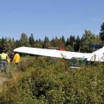 The pilot of a Cessna 172G crashed just shy of the runway near Jefferson International Airport. The man, his wife and son sustained only minor injuries. (East Jefferson Fire-Rescue)