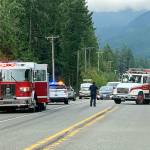 Wreck briefly blocks Highway 101 east of Blyn