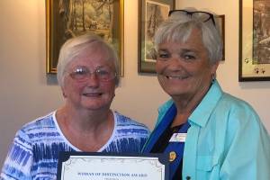 Soroptimists honor Woman of Distinction