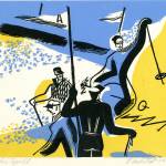 Ski Spill was painted by Esther Webster, a local historical figure, in 1938.