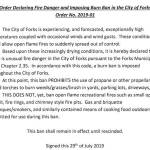 Winds, high temperatures spark Forks burn ban