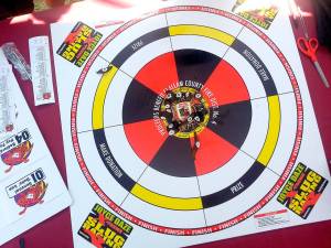 Sam Nugent Extreme Slug Racings No. 11 Slippen Slyde (upper left) looked like a sure winner moments before it made a sudden about-face and headed back to the center. Slug No. 1 General Duke Lee (center top) then easily won the race in under 20 minutes.