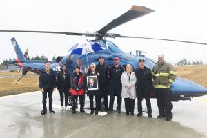 Diamond Point honors helipad completion