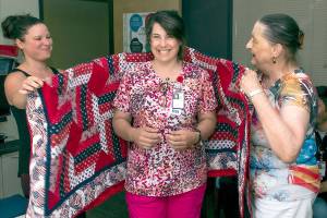 Quilts of Valor presented to Veterans Administration clinic employees