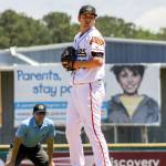 Courtesy Down East Wood Ducks                                Port Angeles product Cole Uvila added a curve to his big fastball and switched to pitching out of the stretch full-time this season with the Class-A Advanced Down East Wood Ducks.
